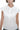 semi sheer, cap-sleeve button-up collared top featuring an external bra detail layered over