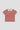 short sleeve polo button-up shirt with white collar and red, white, and black stripes