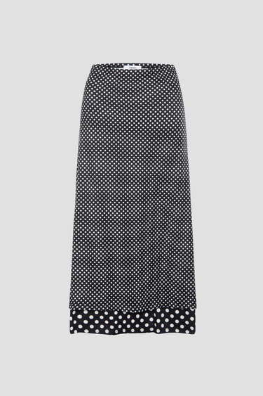 MARIA SKIRT - BLACK AND WHITE POLKA DOT