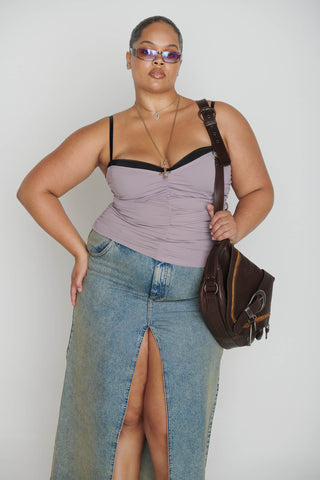 RENZO TUBE TOP - TAUPE