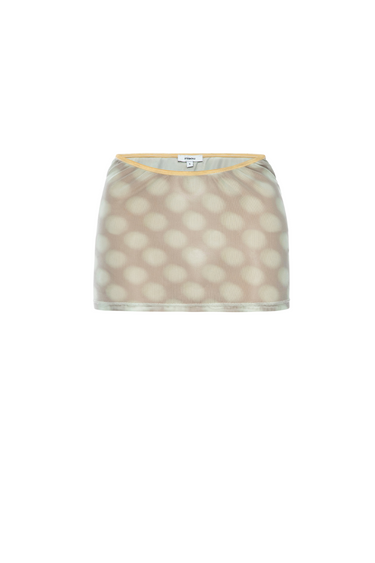 ELEKTRA SKIRT - MINT BLURRED DOT