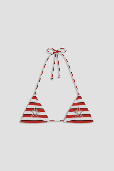 KAUAI BIKINI TOP - RED STRIPE
