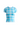 MINI TEE - GHOST GINGHAM TURQUOISE