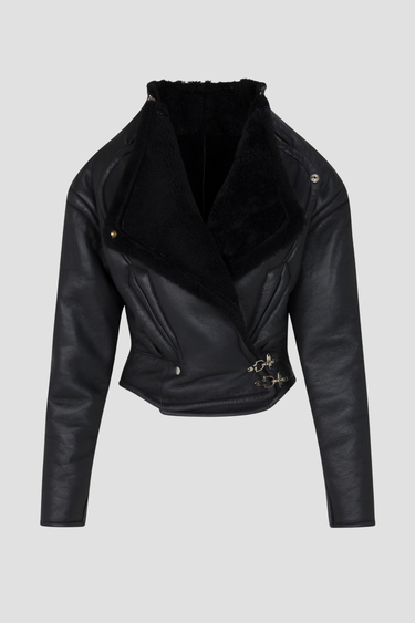 ISIOLA JACKET - BLACK LEATHER
