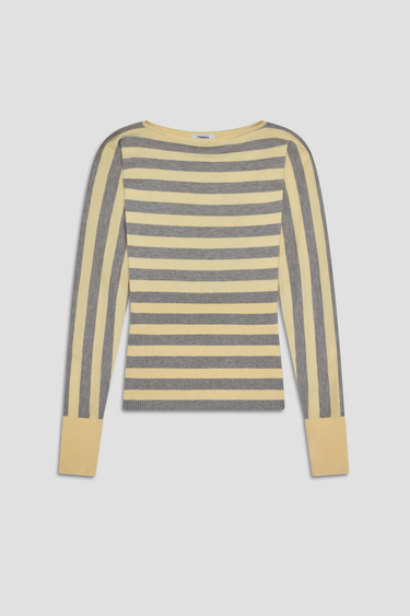 ODESSA TOP - BUTTER STRIPE