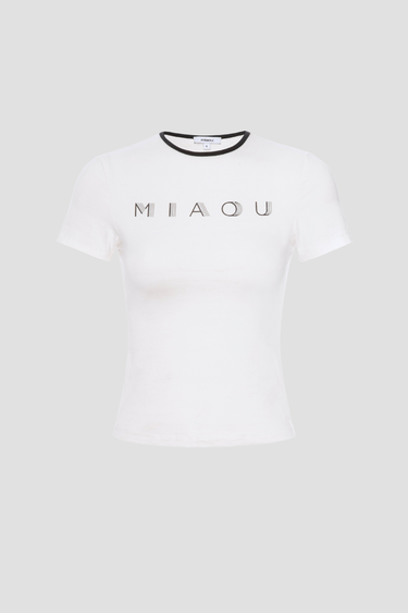 RHINESTONE MINI TEE - WHITE