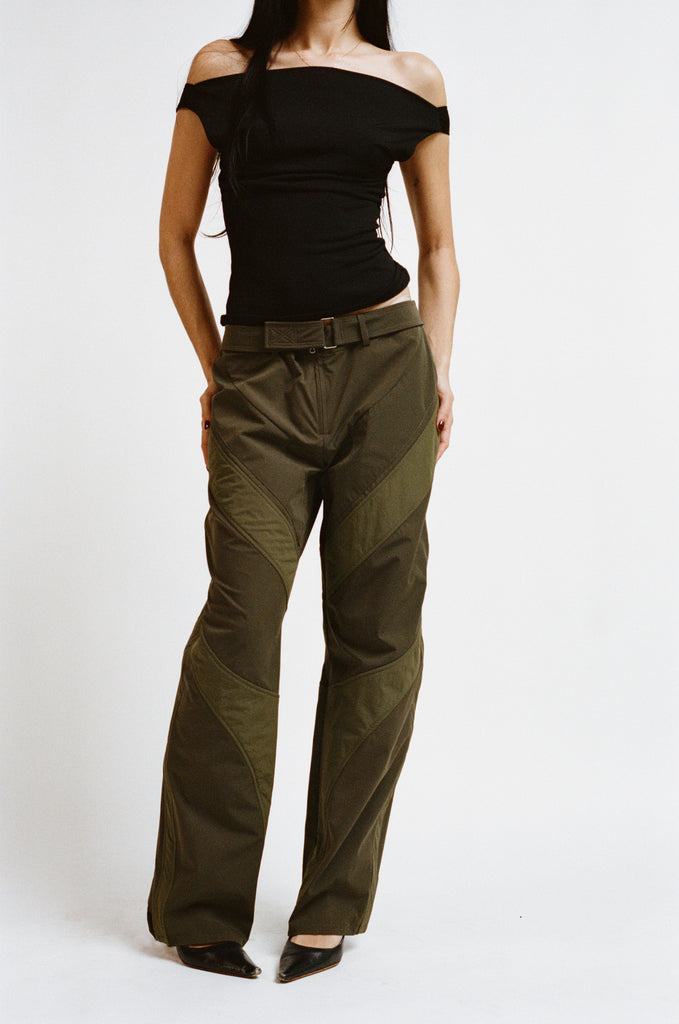 CASEY PANT - OLIVE — OLIVE / XXS