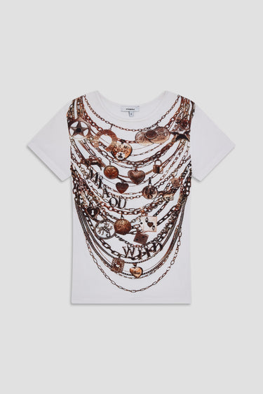 MINI TEE - CHAIN PRINT