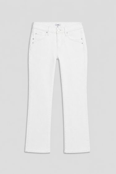 LOW RISE FLARE - WHITE WASH