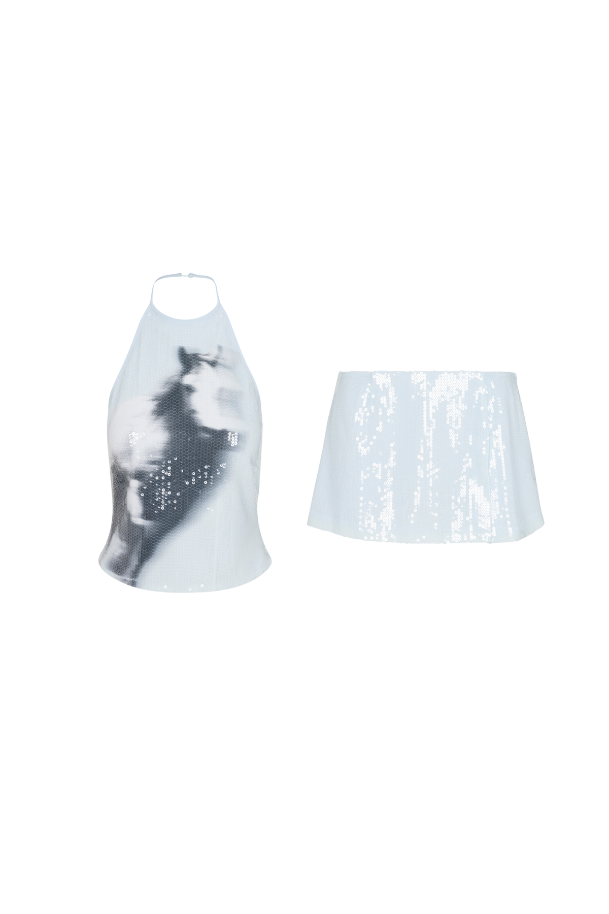 Miaou NATALIA TOP + MICRO MINI SKIRT - SWEET ESCAPE