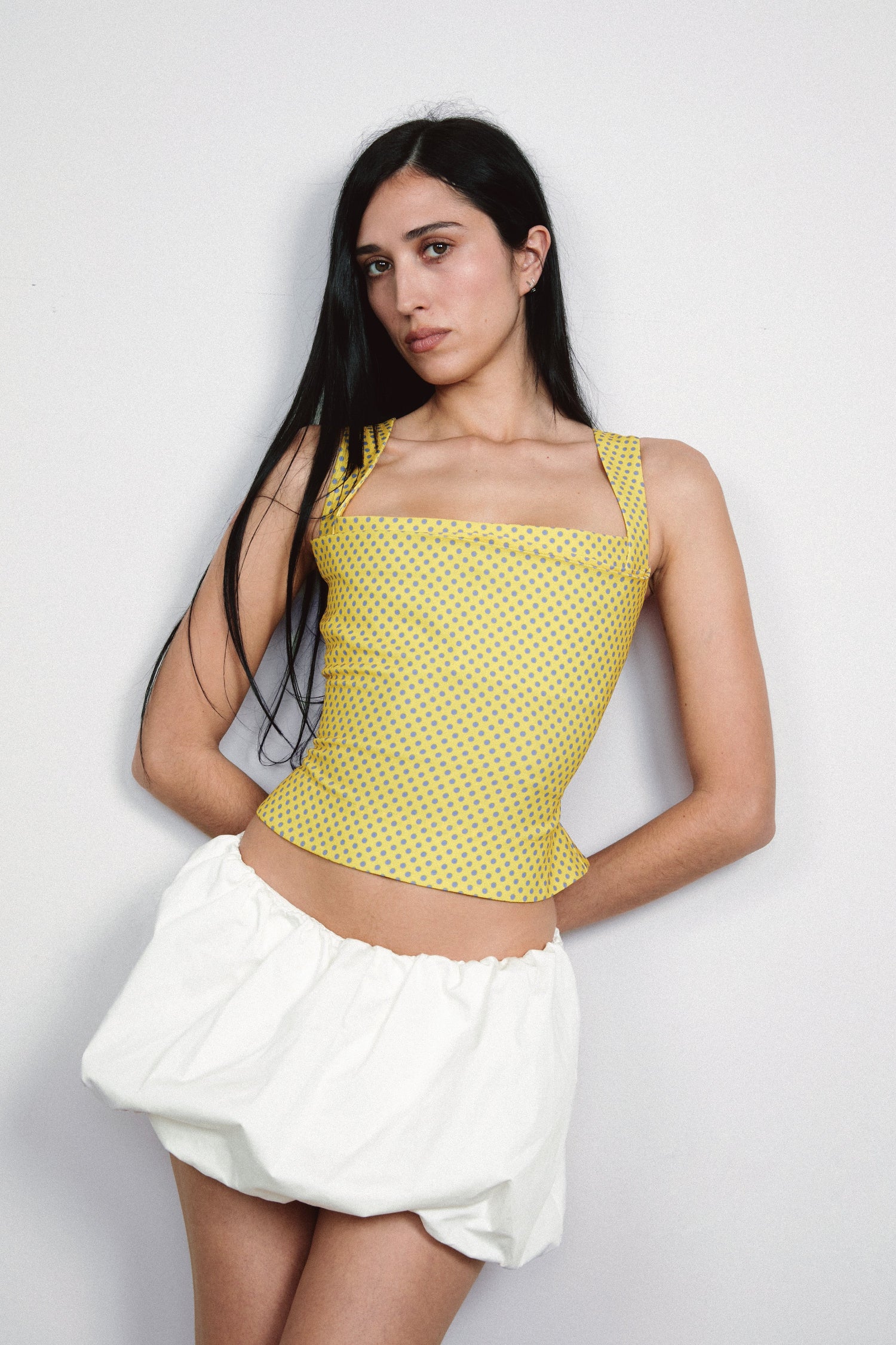 IMOGENE CORSET - YELLOW POLKA DOT - YELLOW POLKA DOT / XXS