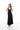 RITMO DI PERLA BLACK RUCHED MAXI DRESS