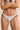 leopard and heather grey double-string thong